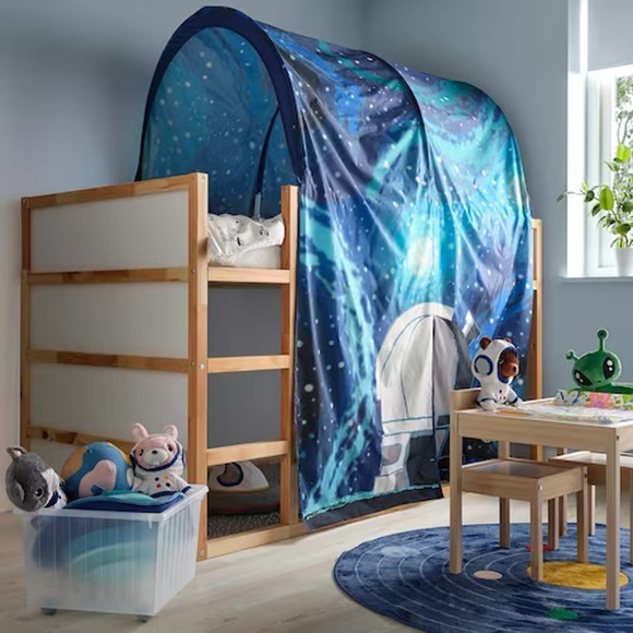 IKEA KURA Bed Tent, Space/Blue (005.540.62) NEW - Picture 2 of 7